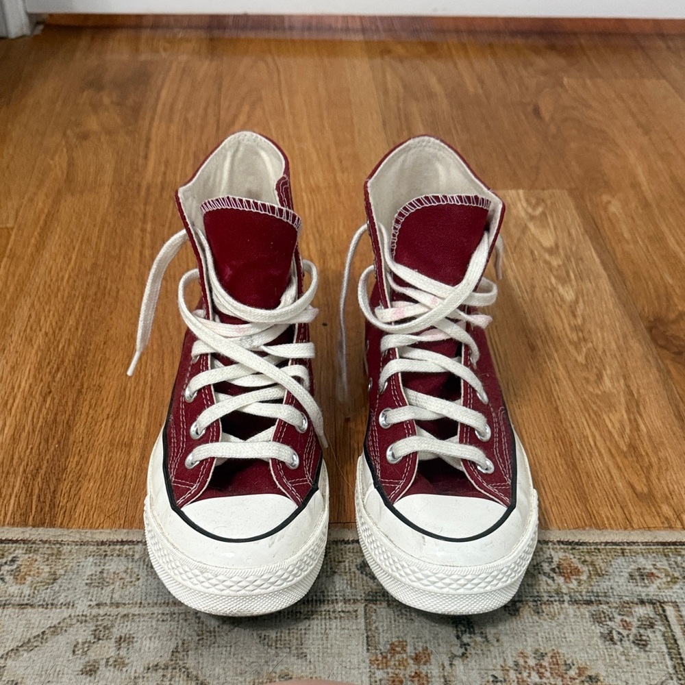 Converse Red High-Top Sneakers